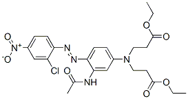 CAS#: 68134-40-7, Ethyl N-[3-(Acetylamino)-4-[(2-Chloro-4-Nitrophenyl)Azo]Phenyl]-N-(3-Ethoxy-3-Oxopropyl)-beta-Alaninate
