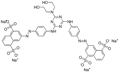 CAS#: 68155-60-2, Tetrasodium 3,3'-[[6-[Bis(2-Hydroxyethyl)Amino]-1,3,5-Triazine-2,4-Diyl]Bis(Imino-4,1-Phenyleneazo)]Bisnaphthalene-1,5-Disulphonate