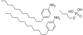 CAS#: 68170-23-0, Butyl Dihydrogen Phosphate, Compound With 4-dodecylaniline (1:2)
