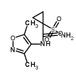 CAS#: 681808-48-0, N-(3,5-dimethylisoxazol-4-yl)-1-sulfamoyl-cyclopropane-1-carboxamide
