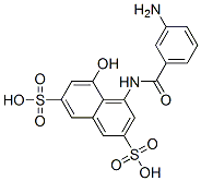 CAS#: 68189-31-1, 4-[(3-Aminobenzoyl)Amino]-5-Hydroxynaphthalene-2,7-Disulphonic Acid