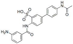 CAS#: 68189-37-7, 4'-(Acetylamino)-4-[(3-Aminobenzoyl)Amino][1,1'-Biphenyl]-3-Sulphonic Acid