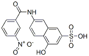 CAS 登录号：68214-00-6， 4-羟基-7-[(3-硝基苯甲酰)氨基]萘-2-磺酸