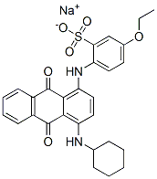 CAS#: 68214-62-0, Sodium 2-[[4-(Cyclohexylamino)-9,10-Dihydro-9,10-Dioxo-1-Anthryl]Amino]-5-Ethoxybenzenesulphonate