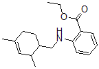 CAS#: 68228-09-1, 2-[(2,4-Dimethyl-1-cyclohex-3-enyl)methylamino]benzoic acid ethyl ester