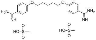 CAS#: 6823-79-6, 4,4'-[1,5-Pentanediylbis(Oxy)]Bisbenzenecarboxamidine Dimethylsulphonate