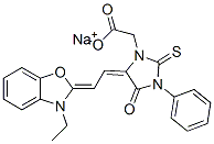 CAS#: 68239-69-0, Sodium 5-[(3-Ethyl-3H-Benzoxazol-2-Ylidene)Ethylidene]-4-Oxo-3-Phenyl-2-Thioxoimidazolidine-1-Acetate