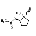 CAS 登录号：682746-75-4， (1R,2S)-2-氰基-2-甲基环戊基乙酸酯