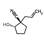 CAS 登录号：682746-79-8， (1S,2S)-1-烯丙基-2-羟基环戊烷甲腈