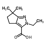 CAS#: 682757-67-1, 2-Ethyl-6,6-dimethyl-2,4,5,6-tetrahydrocyclopenta[c]pyrazole-3-carboxylic acid