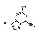 CAS#: 682803-05-0, 3-Amino-3-(5-bromo-2-furyl)propanoic acid