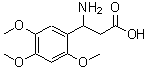 CAS 登录号：682804-47-3， 3-氨基-3-(2,4,5-三甲氧基苯基)丙酸
