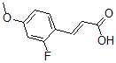 CAS#: 682805-00-1, 3-(2-Fluoro-4-Methoxyphenyl)-2-Propenoic Acid