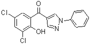 CAS#: 68287-74-1, (3,5-Dichloro-2-hydroxyphenyl)(1-phenyl-1H-pyrazol-4-yl)methanone