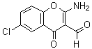 CAS 登录号：68301-77-9， 2-氨基-6-氯-3-甲酰基色原酮