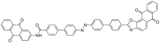 CAS#: 68310-03-2, 4'-[[4'-(6,11-Dihydro-6,11-Dioxoanthra[2,1-d]Oxazol-2-Yl)[1,1'-Biphenyl]-4-Yl]Azo]-N-(9,10-Dihydro-9,10-Dioxo-2-Anthryl)[1,1'-Biphenyl]-4-Carboxamide