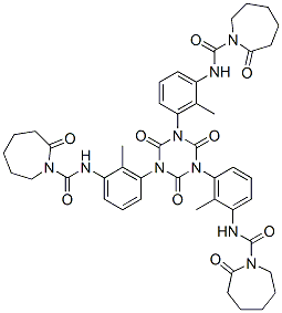 CAS#: 68310-49-6, N,N',N''-[(2,4,6-Trioxo-1,3,5-Triazine-1,3,5(2H,4H,6H)-Triyl)Tris(Methyl-M-Phenylene)]Tris(Hexahydro-2-Oxo-1H-Azepine-1-Carboxamide)