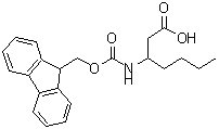 CAS 登录号：683219-85-4， 3-{[(9H-芴-9-基甲氧基)羰基]氨基}庚酸