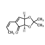 CAS#: 683276-46-2, (3aR,6aR)-2,2-Dimethyl-5-[(1Z)-1-propen-1-yl]-3a,6a-dihydro-4H-cyclopenta[d][1,3]dioxol-4-one