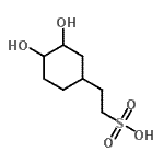 CAS 登录号：683744-75-4， 2-(3,4-二羟基环己基)乙烷磺酸