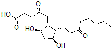 CAS 登录号：68376-88-5， 2,3-二去甲-6,15-二氧代-13,14-二氢前列腺素 F1alpha