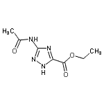 CAS#: 683782-57-2, Ethyl 3-acetamido-1H-1,2,4-triazole-5-carboxylate