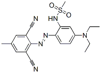 CAS#: 68385-96-6, N-[2-[(2,6-Dicyano-P-Tolyl)Azo]-5-(Diethylamino)Phenyl]Methanesulphonamide