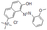 CAS#: 68391-30-0, 7-Hydroxy-8-[2-(2-Methoxyphenyl)Diazenyl]-N,N,N-Trimethyl-2-Naphthalenaminium Chloride (1:1)