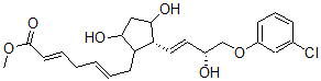 CAS#: 68399-12-2, (2E,5E)-7-[(1R)-2beta-[(E,R)-4-(3-Chlorophenoxy)-3-Hydroxy-1-Butenyl]-3alpha,5alpha-Dihydroxycyclopentan-1alpha-Yl]-2,5-Heptadienoic Acid Methyl Ester