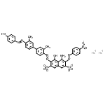 CAS#: 68400-36-2, Disodium 4-amino-5-hydroxy-6-({4'-[(4-hydroxyphenyl)diazenyl]-3,3'-dimethyl-4-biphenylyl}diazenyl)-3-[(4-nitrophenyl)diazenyl]-2,7-naphthalenedisulfonate