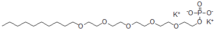 CAS#: 68480-00-2, Phosphoric Acid 3,6,9,12,15-Pentaoxapentacosan-1-Yl Ester dipotassium Salt