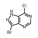 CAS#: 68510-70-3, 3-Bromo-7-chloro-1H-pyrazolo[4,3-d]pyrimidine