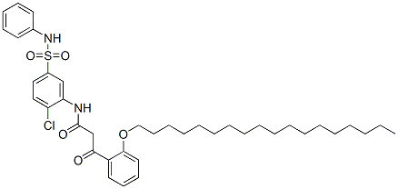 CAS#: 68516-70-1, N-[5-(Anilinosulphonyl)-2-Chlorophenyl]-3-[O-(Octadecyloxy)Phenyl]-3-Oxopropionamide