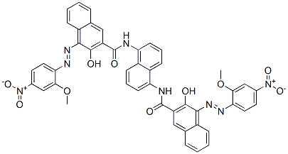 CAS#: 68516-74-5, N,N'-Naphthalene-1,5-Diylbis[3-Hydroxy-4-[(2-Methoxy-4-Nitrophenyl)Azo]Naphthalene-2-Carboxamide]