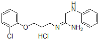 CAS 登录号：68518-39-8， 2-苯胺基-N'-[3-(2-氯苯氧基)丙基]乙脒盐酸盐