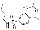 CAS 登录号：68540-79-4， N-[5-[(丁基氨基)磺酰基]-2-甲氧基苯基]-乙酰胺