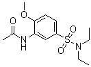 CAS 登录号：68540-88-5， N-[5-[(二乙基氨基)磺酰基]-2-甲氧基苯基]-乙酰胺
