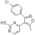 CAS#: 685542-51-2, 4-[3-(4-Chlorophenyl)-5-methyl-1,2-oxazol-4-yl]-2-pyrimidinethiol
