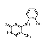 CAS#: 685551-55-7, 5-[(2-Hydroxyphenyl)amino]-6-methyl-1,2,4-triazin-3(2H)-one