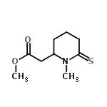 CAS#: 68567-63-5, Methyl (1-methyl-6-thioxo-2-piperidinyl)acetate