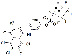 CAS#: 68568-54-7, Potassium 2,3,4,5-Tetrachloro-6-[[[3-[[(Nonafluorobutyl)Sulphonyl]Oxy]Phenyl]Amino]Carbonyl]Benzoate