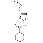 CAS#: 685847-69-2, N-[5-(Methoxymethyl)-1,3,4-thiadiazol-2-yl]cyclohexanecarboxamide
