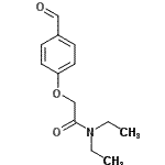 CAS 登录号：685853-68-3， N,N-二乙基-2-(4-甲酰基苯氧基)乙酰胺