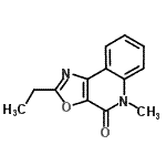 CAS 登录号：686279-40-3， 2-乙基-5-甲基[1,3]恶唑并[5,4-c]喹啉-4(5H)-酮