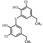 CAS#: 68658-40-2, 2-chloro-6-(3-chloro-5-ethyl-2-hydroxy-phenyl)sulfanyl-4-ethyl-phenol