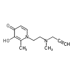 CAS#: 686722-65-6, 3-Hydroxy-2-methyl-1-{2-[methyl(2-propyn-1-yl)amino]ethyl}-4(1H)-pyridinone