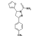 CAS#: 686725-78-0, 5-(2-Furyl)-3-(4-methylphenyl)-4,5-dihydro-1H-pyrazole-1-carbothioamide