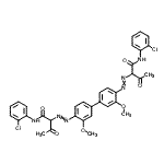 CAS#: 68703-78-6, N-(2-chlorophenyl)-2-[4-[4-[1-[(2-chlorophenyl)carbamoyl]-2-oxo-propyl]azo-3-methoxy-phenyl]-2-methoxy-phenyl]azo-3-oxo-butanamide