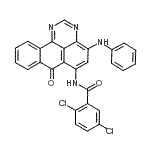 CAS#: 6871-91-6, N-(4-Anilino-7-Oxo-7H-Benzo[E]Perimidin-6-Yl)-2,5-Dichlorobenzamide
