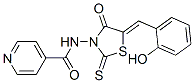 CAS#: 68710-95-2, N-[5-[(2-Hydroxyphenyl)Methylene]-4-Oxo-2-Thioxo-3-Thiazolidinyl]-4-Pyridinecarboxamide
